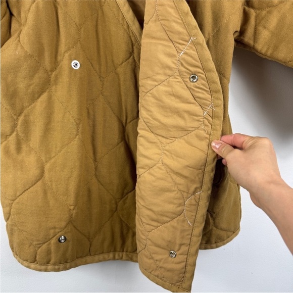 Nico Nico Nima quilted jacket in curry mustard Tan Jacket - Picture 5 of 9
